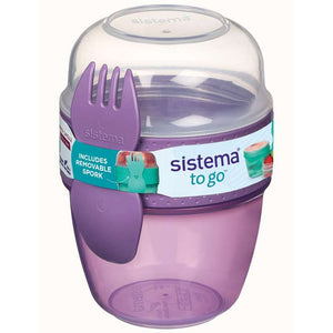 System Behållare för Matförvaring - Snackkapsel To Go - 515 ml - Misty Purple