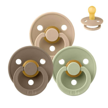 Bibs Rund Colour Napp - bundle - 3 st. - strl. 1 - Mjuk höst 
