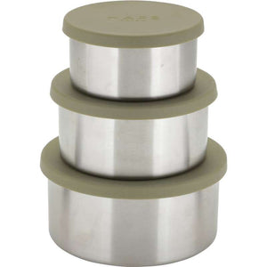 Haps Nordic Steel Trio Matbehållare - Stor - Oliv 