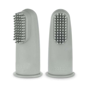 Haakaa Silikon Fingertandborste – Suva Grey