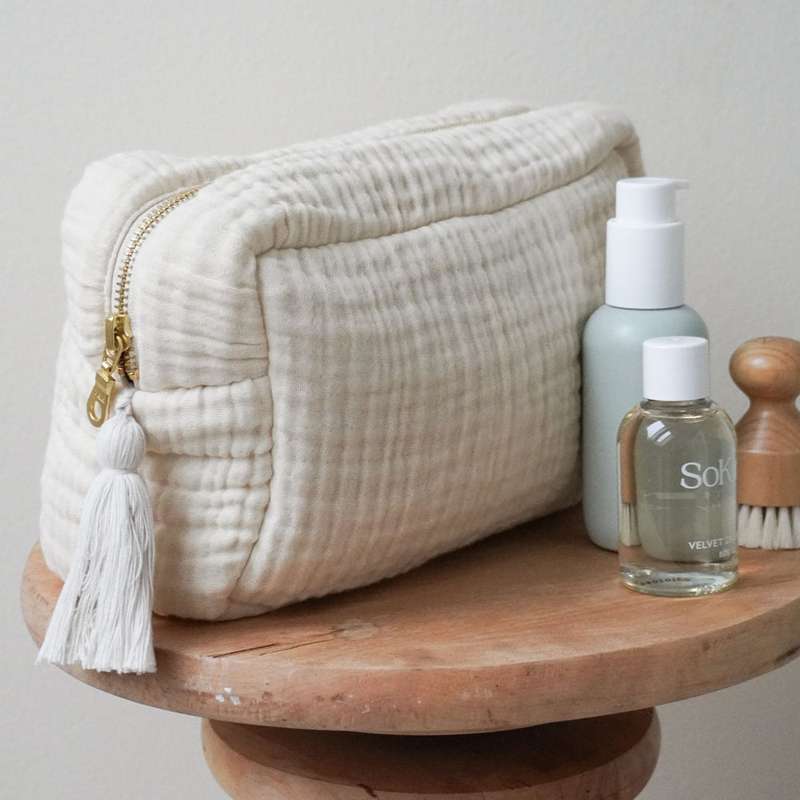 Cam Cam Copenhagen Muslin Toalettväska - OCS - Antik Vit 