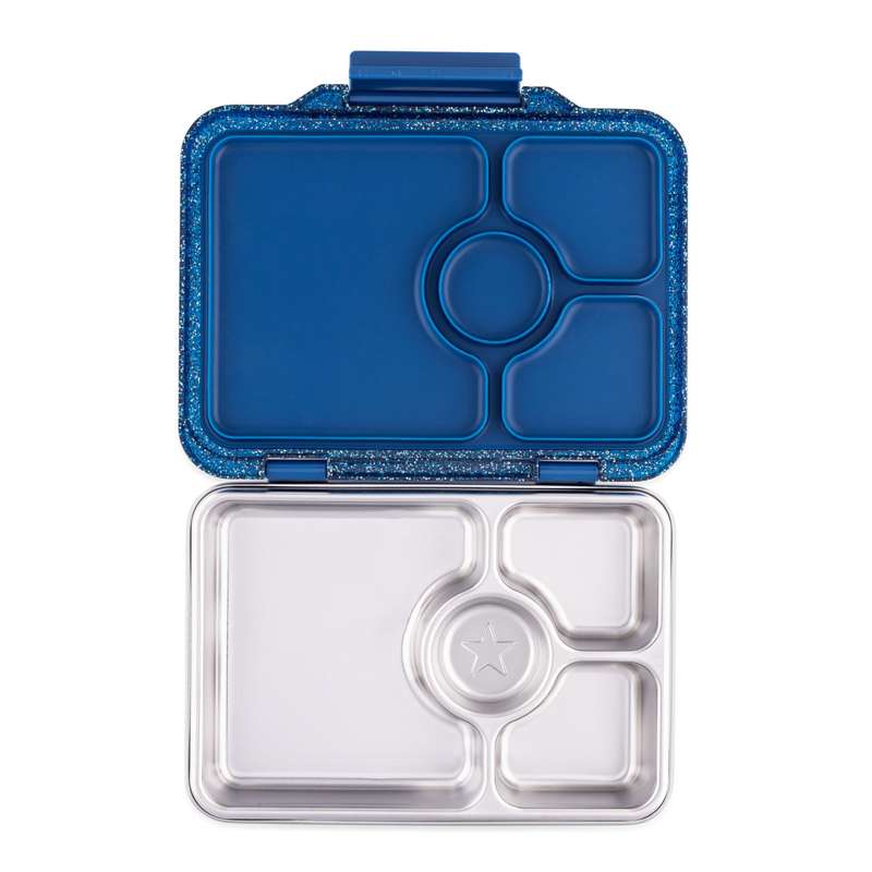 Yumbox Matlåda - Presto Rostfritt Stål - 4 fack - Twilight Blue Glitter 