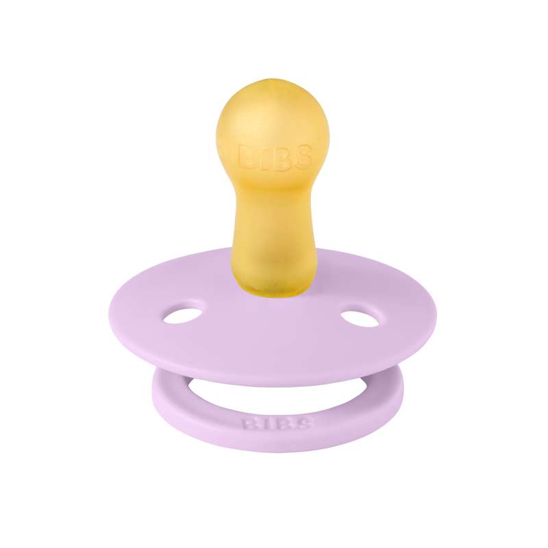 Bibs Rund Colour Napp - strl. 2 - naturgummi - Violett himmel 