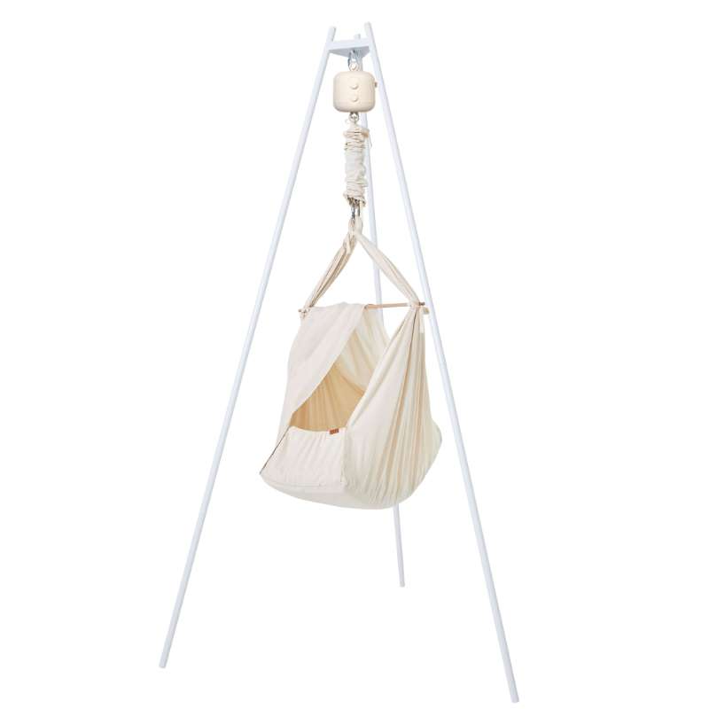 Hjälpa Bundle - Premium - Gungvagga m. Gungmotor och Vaggställ - Naturlig 