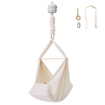 Hjälpa Bundle - Grundläggande Slyngevugge m. Vuggemotor och Takupphäng - Naturlig 