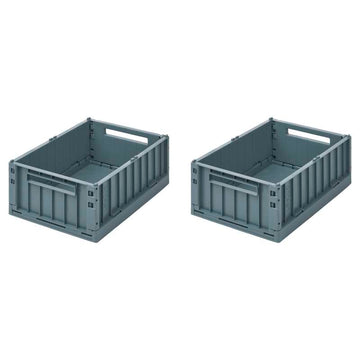 Liewood Weston Förvaringslåda - Medium - 2-pack - Valblå 