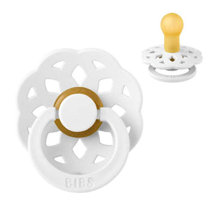 Bibs Boheme Napp - strl. 1 - naturgummi - Vit 