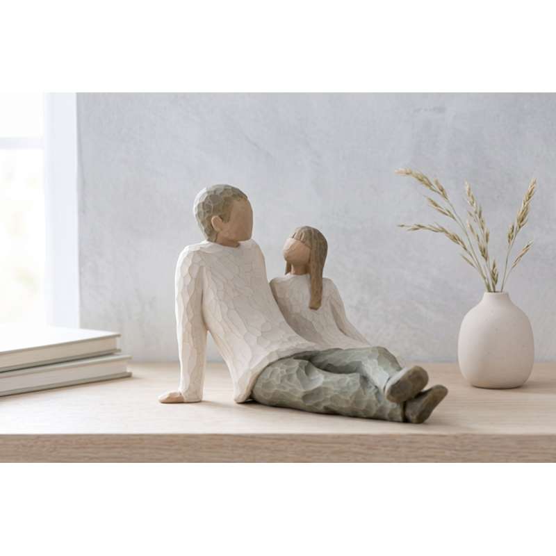 Willow Tree Far & Dotter Figur (far och dotter) 
