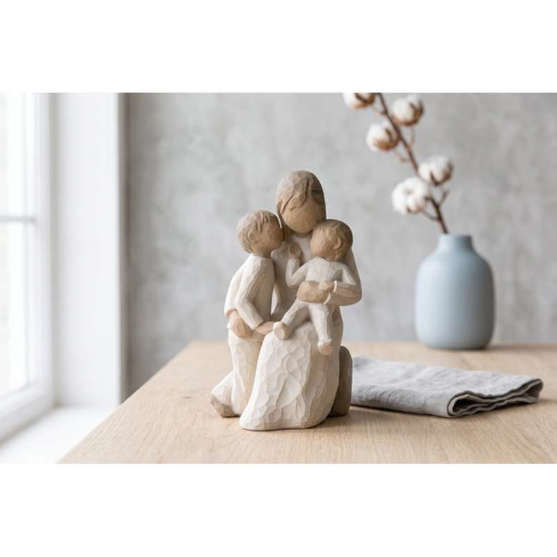 Willow Tree Tyst Figur (mor med två barn) 