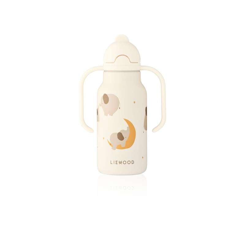Liewood Kimmie Drickflaska - Rostfritt Stål - 250ml - Elefant/Creme de la Creme 