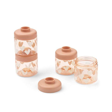 Liewood Dominique Små Matlådor - Tritan - 4-pack - 100 ml - Sweethearts/Pale Tuscany 