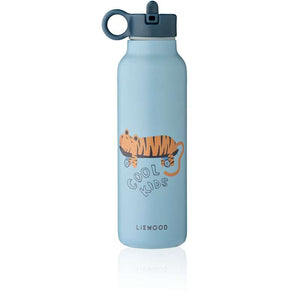 Liewood Falk Drickflaska - Rostfritt Stål - 500ml - Tiger/Beach Blue 