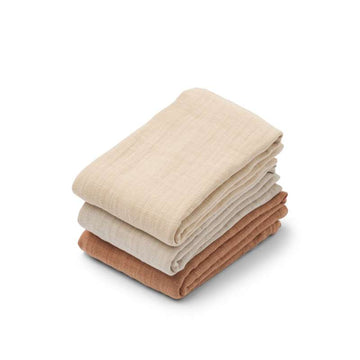 Liewood Lewis Muslin Tygblöjor - 3-pack - Tuscany Rose Mix 