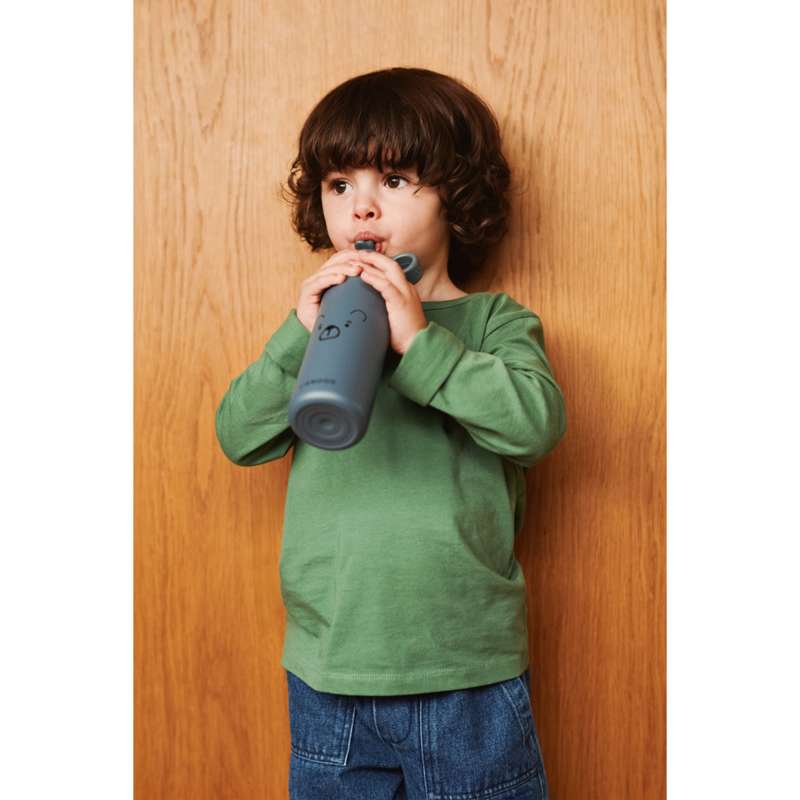 Liewood Falk Drickflaska - Rostfritt Stål - 350ml - Mr. Bear/Val blå 