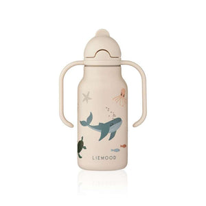 Liewood Kimmie Drickflaska - Rostfritt Stål - 250ml - Havskreatur/Sandig 
