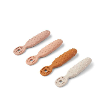 Caelia Baby Läringsskedar - 4-pack - Pale Tuscany Multi Mix 