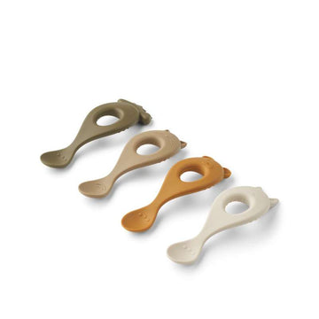 Liewood Liewood Liva Blöde Babyskedar - 4-pack - Silikon - Sandy Multi Mix 
