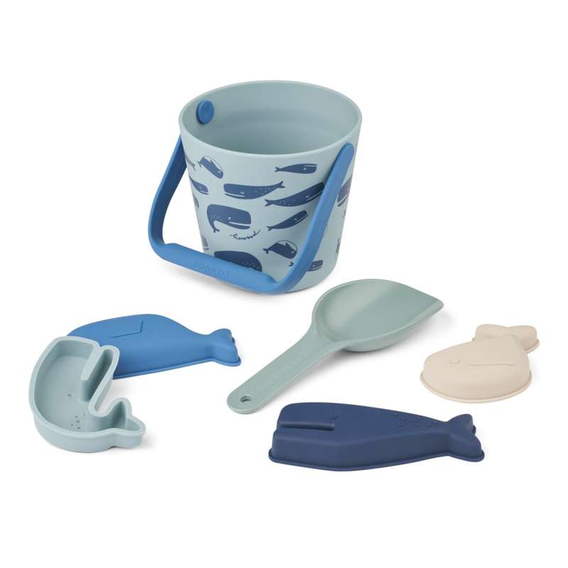 Liewood Gilma Ocean Beach Set - Ocean/Pure sky