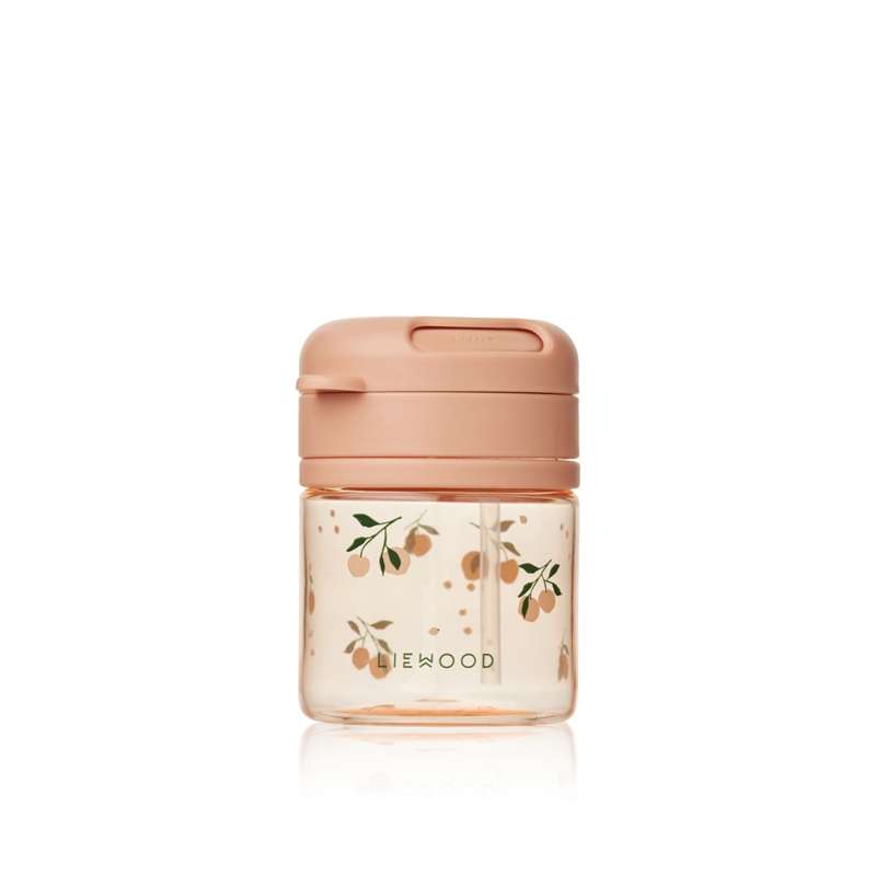 Liewood Pavia Tritan Sugrörskopp - 280ml - Persika/Snäcka 