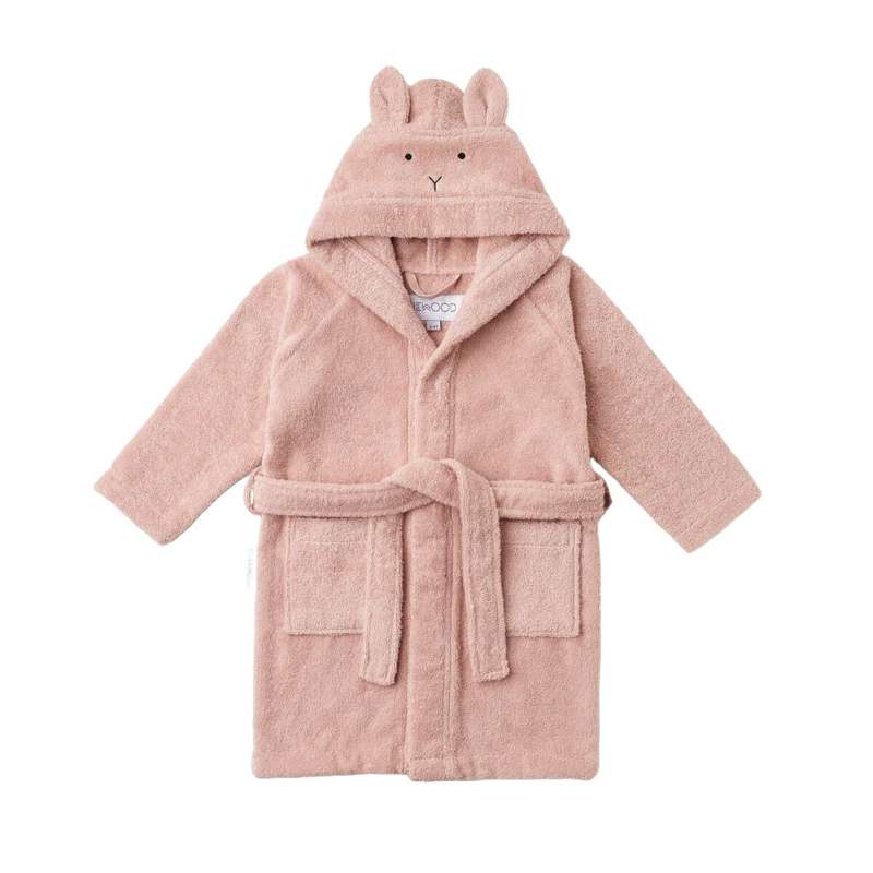 Liewood Lily Badekåbe - Kanin - Ros (1-2 år) 