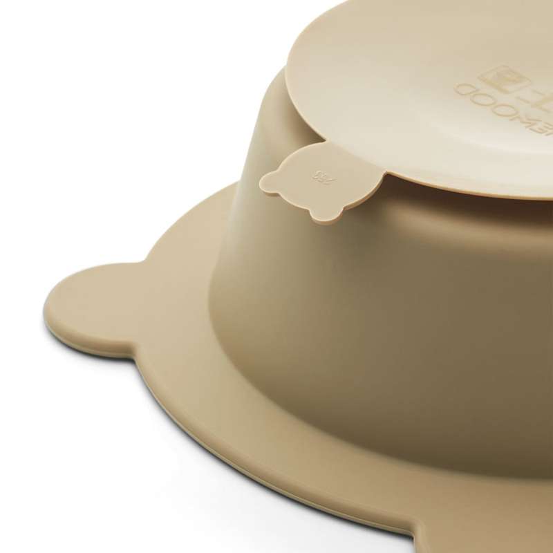 Liewood Peony Halkfri Skål - 2-Pack - Sandy/Oat 