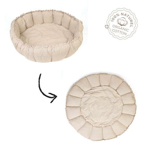 Play & Go Bloom - Babynest/Lekmatta - Stripes Blue 