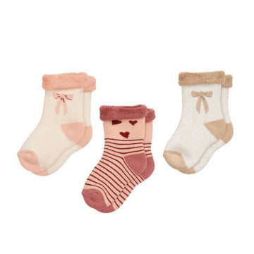 Cam Cam Copenhagen Plyssockor - Safi - 3-pack - Bows 