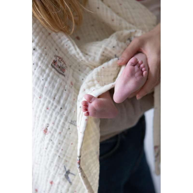 Cam Cam Copenhagen Muslin Babyfilt - GOTS - Karusell 