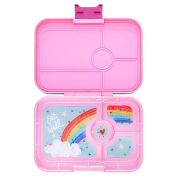 Yumbox Matlåda - Tapas XL - 4 rum - Capri Pink/Regnbåge 