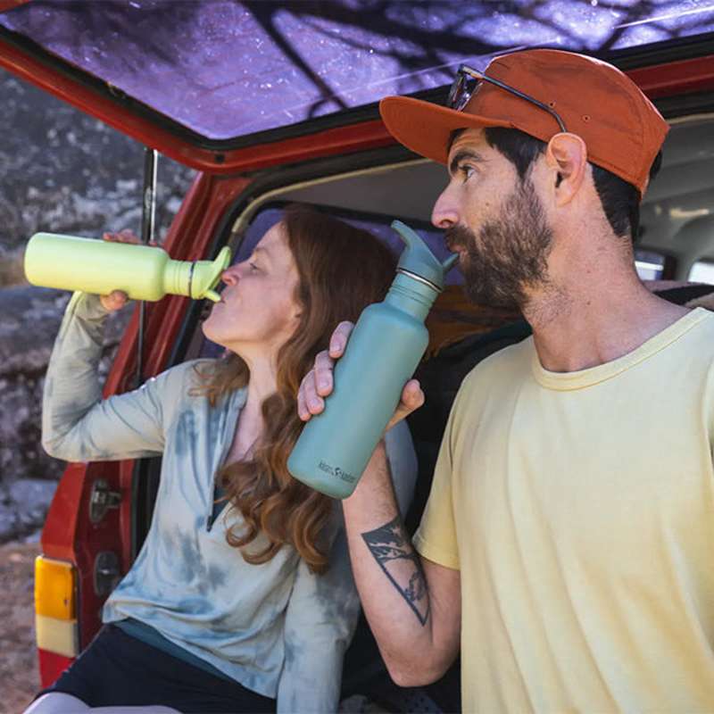 Klean Kanteen Classic Drickflaska - Flip/Seal SportCap - 800ml - Shadow Lime 