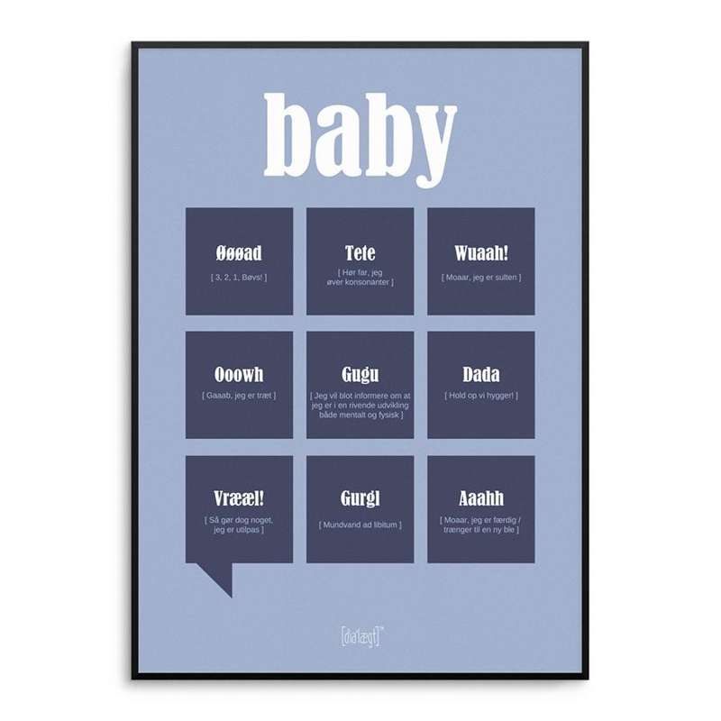 Dialägt Baby boy - flera storlekar 
