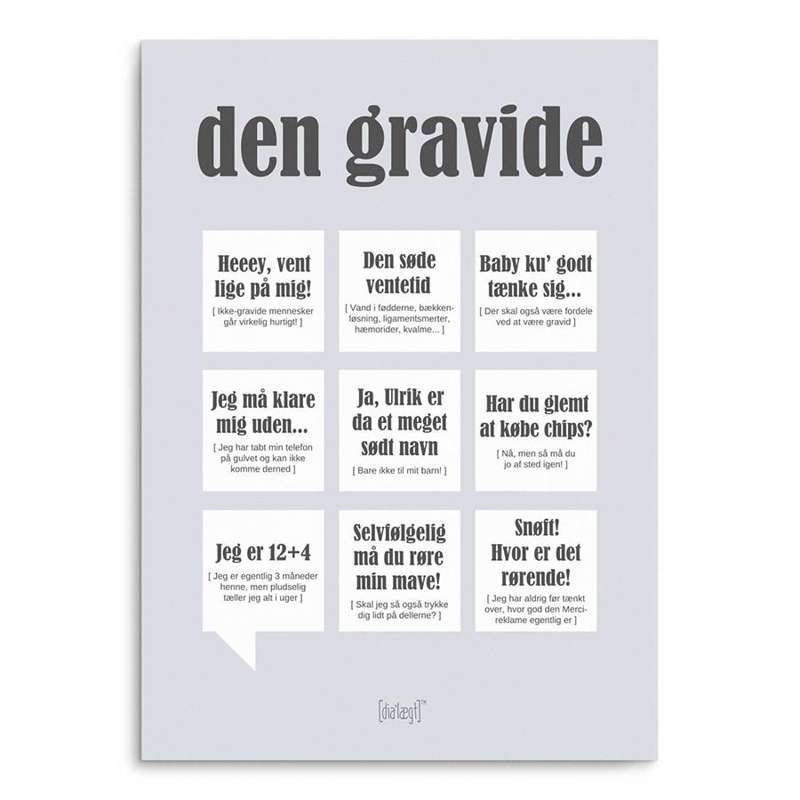 Dialägt Den gravida - flera storlekar 