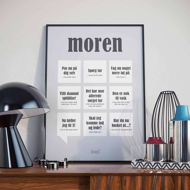 Dialägt Plakat moren - flera storlekar 