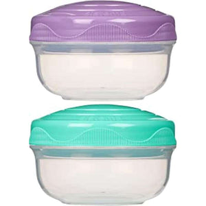 Sistema Snackbox - Portion Pod - 2-Pack - 210ml - Mintgrön/Dimblå 