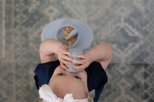 EZPZ First Foods Set - Matstart för Baby - Grå