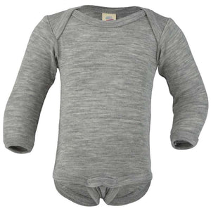 Engel Natur Kropp m. Långa Ärmar - Ull/Silke - Grå 