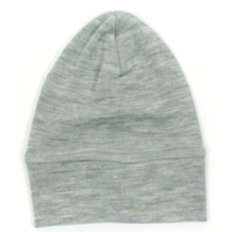 Engel Natur Hue/Beanie för Baby - Ull/Silke - Grå Melange 