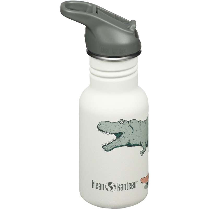 Klean Kanteen Classic Drickflaska - Kid SportCap - 355ml - Dino Skate 