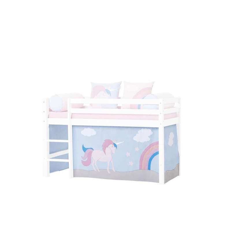 Hoppekids Gardin till Säng - UNICORN - Flera Storlekar 