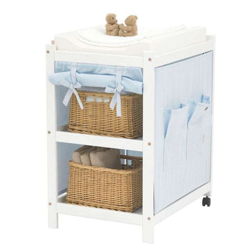 Hoppekids IDA-MARIE Skötbord inklusive skötbädd och gardin - Ljusblå 