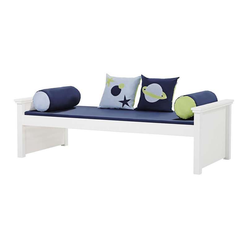 Hoppekids MAJA DELUXE - Juniorsäng - 2 Mellangavlar - 90x200cm - Vit 
