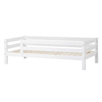 Hoppekids ECO Luxury - Juniorsäng - 90x200 cm. - 3/4 Sänggavel - Flexibel inläggsbotten - Vit 