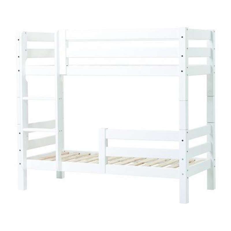 Hoppekids ECO Luxury - Våningsäng m. 1/2 Sänghäst - 150 cm. - Flera Storlekar - Vit 