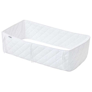 Hoppekids Quiltad Vuggrand - 40x80 cm. - Vit 