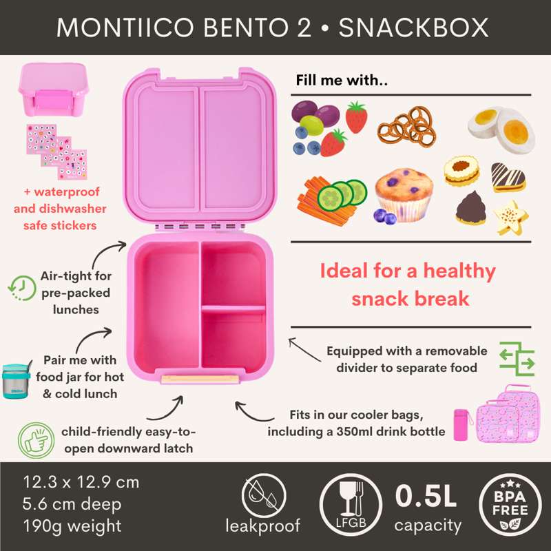 MontiiCo Bento 2 - Snacklåda - Floss 
