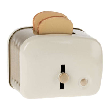 Maileg Brödrister m. Bröd - Miniatyr - Råvit 