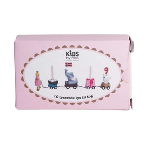 Kids by Friis Födelsedagsljus till tåg - Rosa