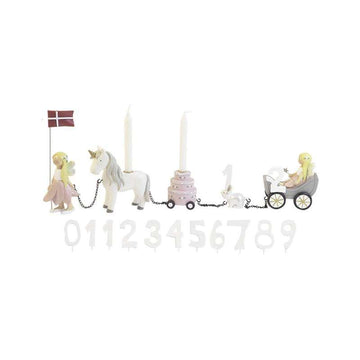 Kids by Friis Födelsedagståg blommor med 11 tal 