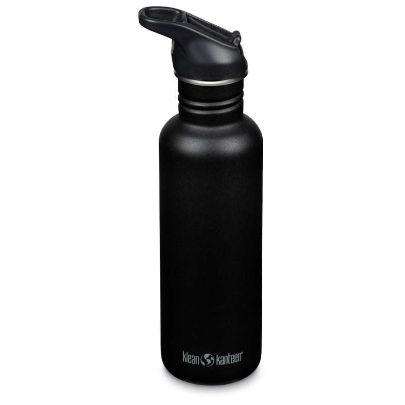 Klean Kanteen Classic Drickflaska - Flip/Seal SportCap - 800ml - Svart 
