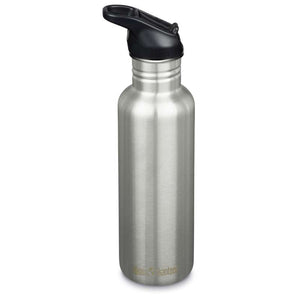 Klean Kanteen Classic Drickflaska - Flip/Seal SportCap - 800ml - Borstad Rostfritt 